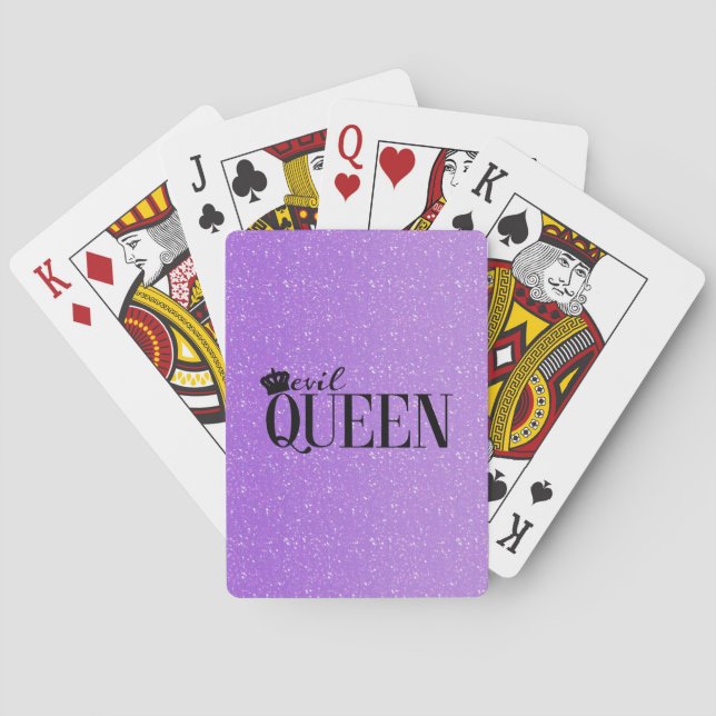 EVIL QUEEN Crown Purple Purpurina Glam cartas de j (Reverso)