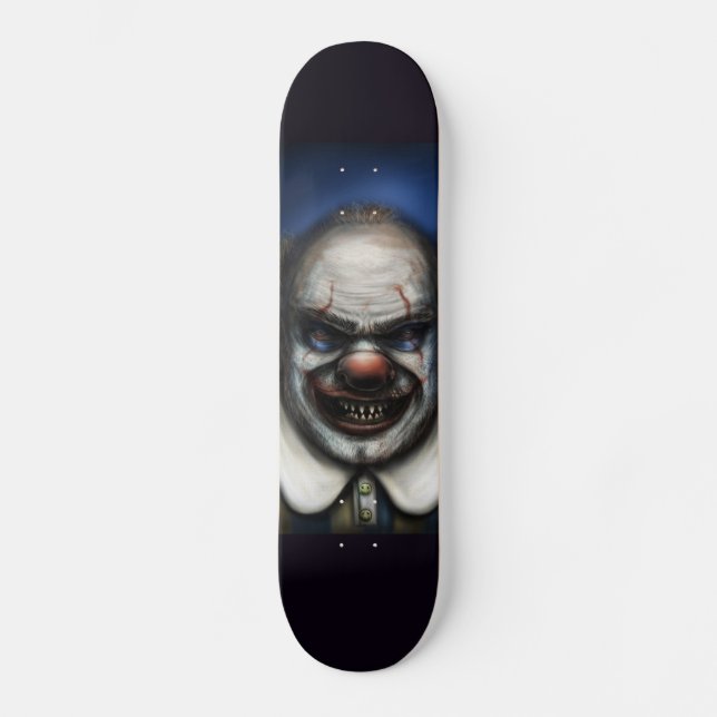 EVIL SCARY CLOWN Skateboard (Anverso)