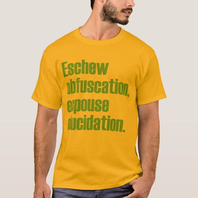 Evite la camiseta del adulto de la ofuscación (Anverso)