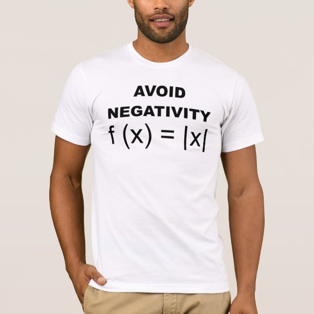 Evite la camiseta divertida de la negatividad (Anverso)