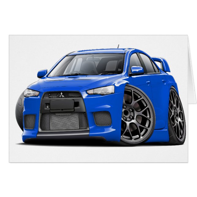 Evo Blue Car (Anverso (Horizontal))