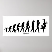 Evolución darwiniana del Poster de arte Rap "RAPPE