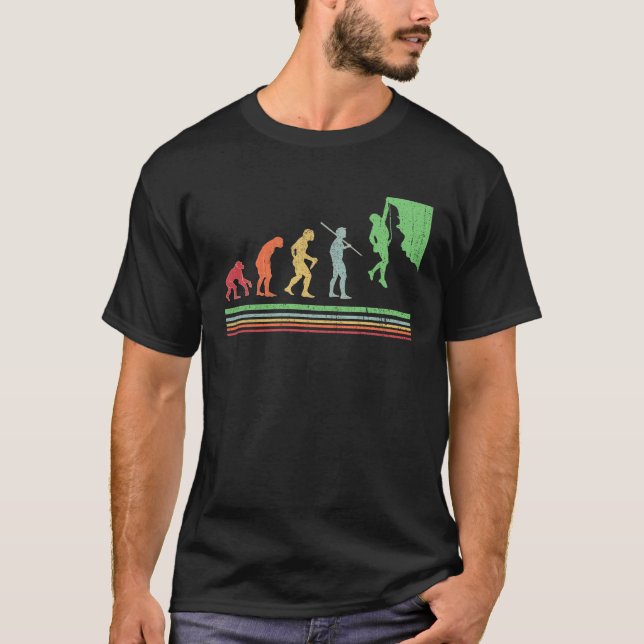 Evolución de escalada de camisetas rocosas (Anverso)