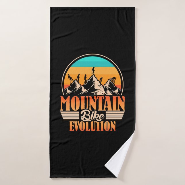 Evolución de la bicicleta de montaña (Toalla de baño)