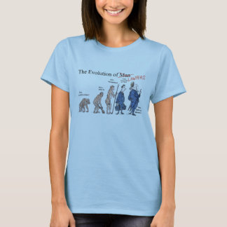 Evolución de la camiseta de las mujeres del hombre