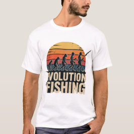 Evolución de la Pesca - Camiseta Retro del Pescado