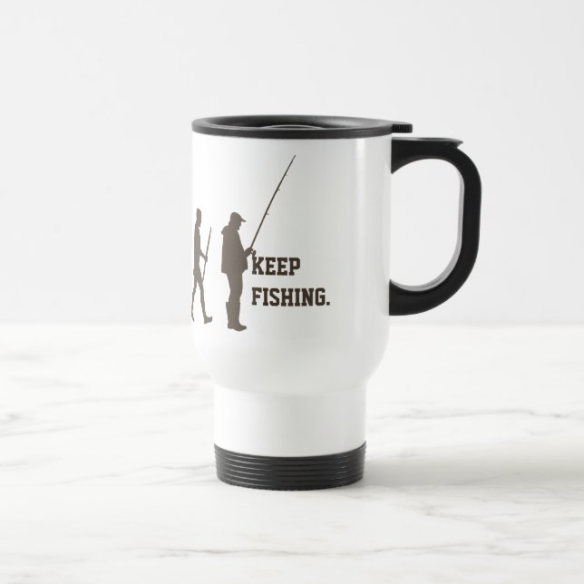 Evolución de la pesca - taza divertida del (Derecha)