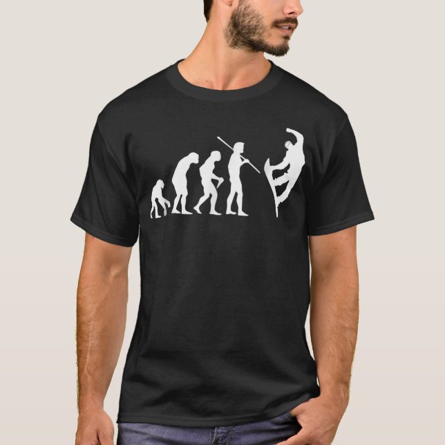 Evolución de Snowboard camiseta para hombres mujer (Anverso)