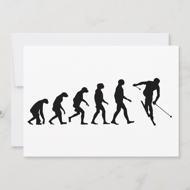 Evolución del esquí (Anverso)