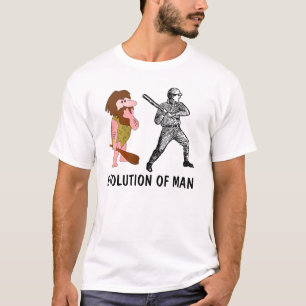 Evolución del hombre, camisetas divertidas del