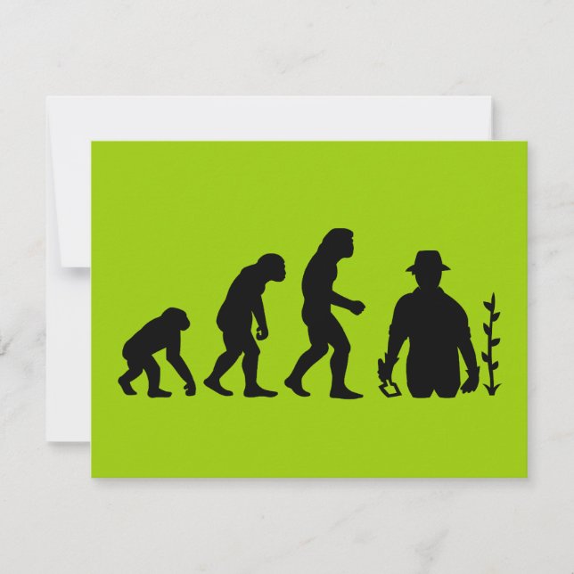 Evolución del jardinero (Anverso)