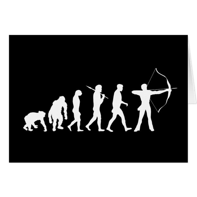 Evolución del tiro al arco de un arco y de una (Anverso (Horizontal))