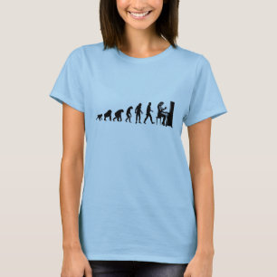 Evolución humana: Camiseta del pianista