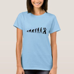 Evolución humana: Camiseta moderna de la flauta