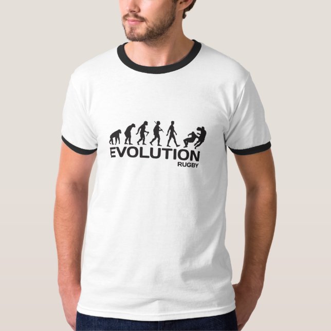 EVOLUCIÓN Jugador RUGBY unión deportiva camiseta (Anverso)