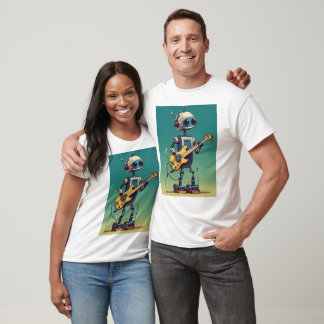 Evolución robótica: camiseta básica masculina
