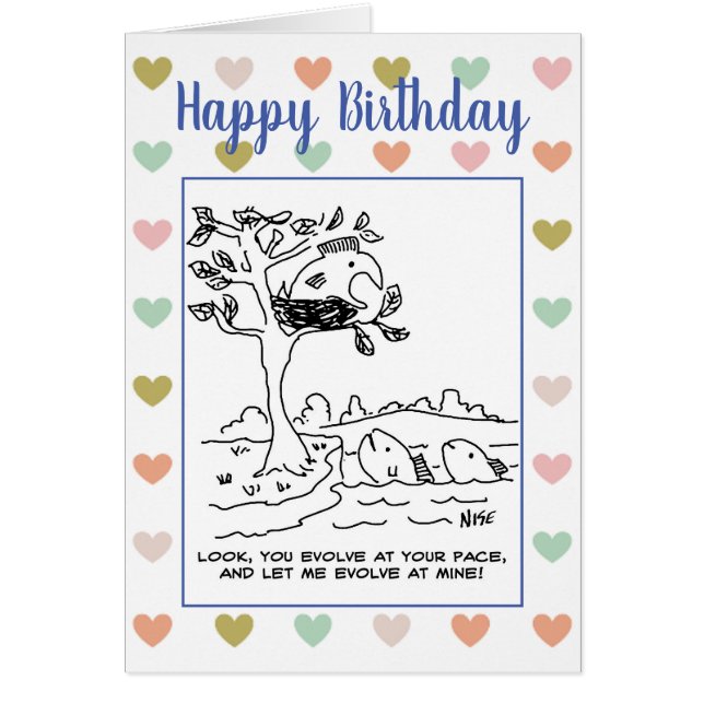 Evolución. Un pez nidificado en un árbol (Frente)