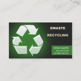 Ewaste que recicla las tarjetas de visita - diseño