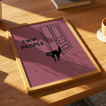 Eww, Personas - Póster de Gato Introvertido