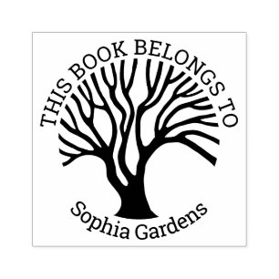 Ex Libris - Árbol de vida 02v2 Sello de caucho