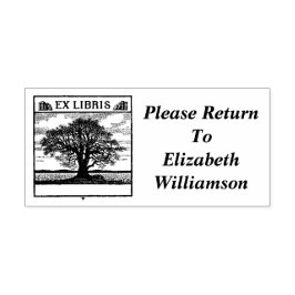 EX LIBRIS Book Plate Personalizado Leyendo sello d