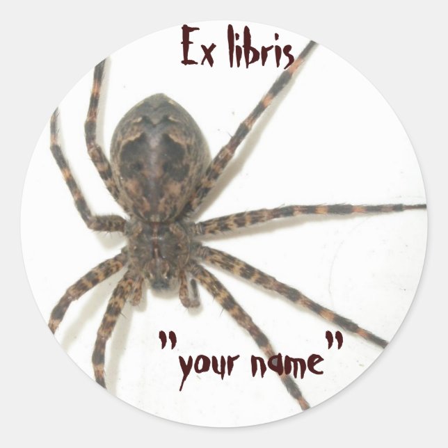 Ex Libris Dolomedes Pegatinas a Personalizar (Anverso)
