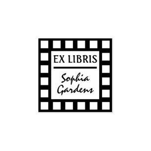 Ex Libris Sello moderno de caucho