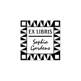 Ex Libris Sello moderno de caucho