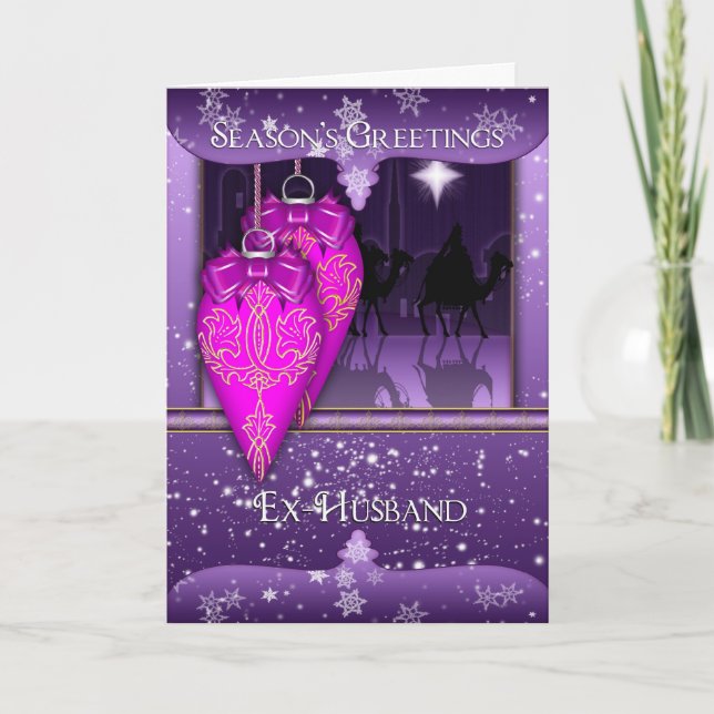 ex marido, tarjeta de felicitación de la temporada (Anverso)