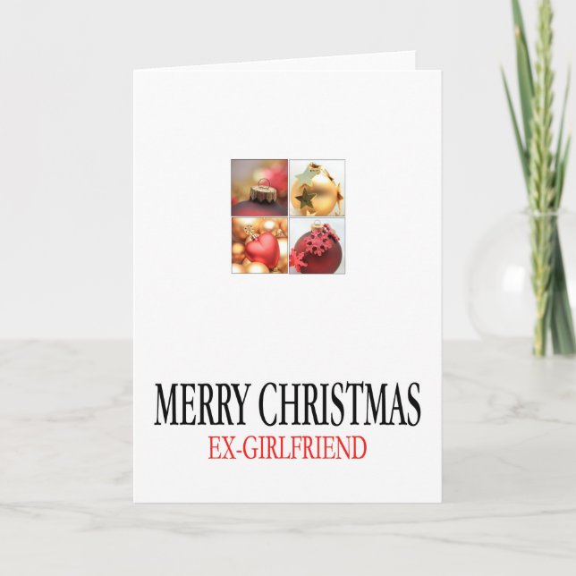 Ex-Novia tarjeta de Navidad (Anverso)