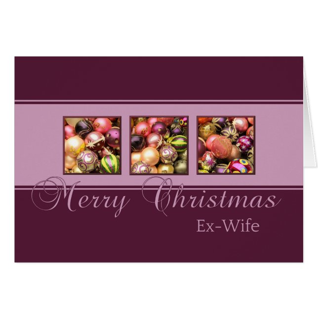Ex Wife Merry Christmas card (Anverso (Horizontal))