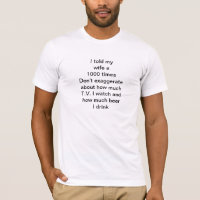 EXAGERANDO LA CAMISETA DE LOS HOMBRES DE LA ESPOSA