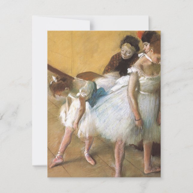Examen de danza por Edgar Degas, Ballet de época (Anverso)