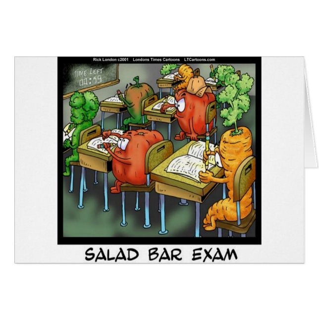 Examen Divertido de la Barra de Ensaladas (Anverso (Horizontal))
