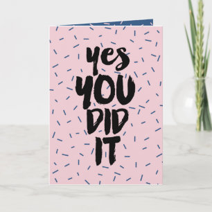 Exámenes de Graduación de Tarjeta de Felicitación