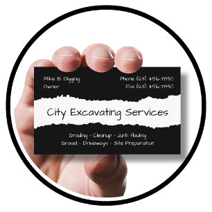 Excavando tarjetas de presentación