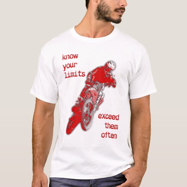 Exceda camiseta del motocrós de la bici de la (Anverso)