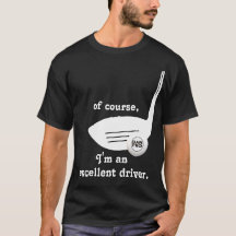 Excelente camiseta de golf para conductores