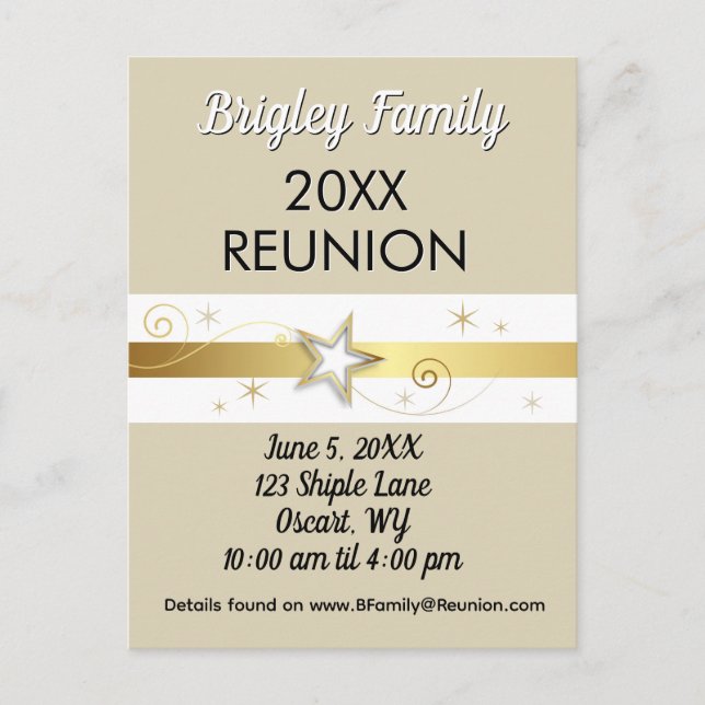 ¡Excelente Elección! Tarjeta Postal de Invitación  (Anverso)