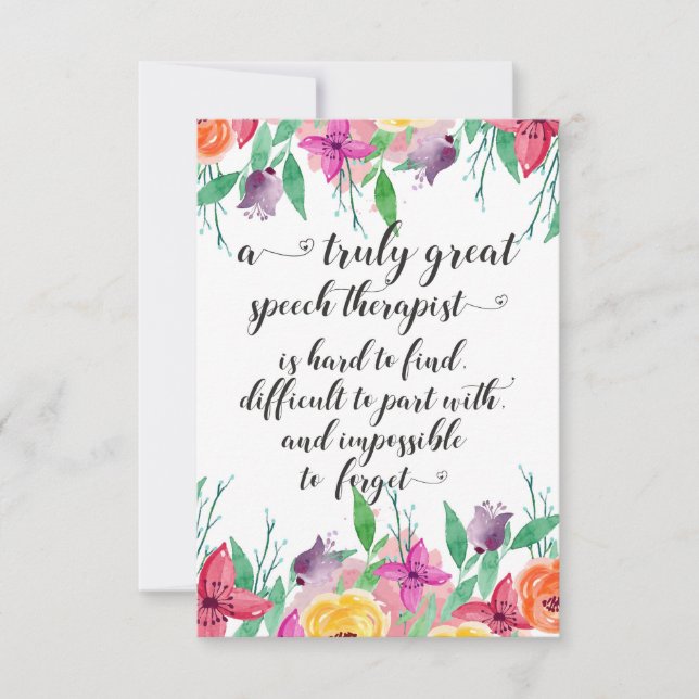 Excelente escuela de habla terapeuta regalo SLP (Anverso)