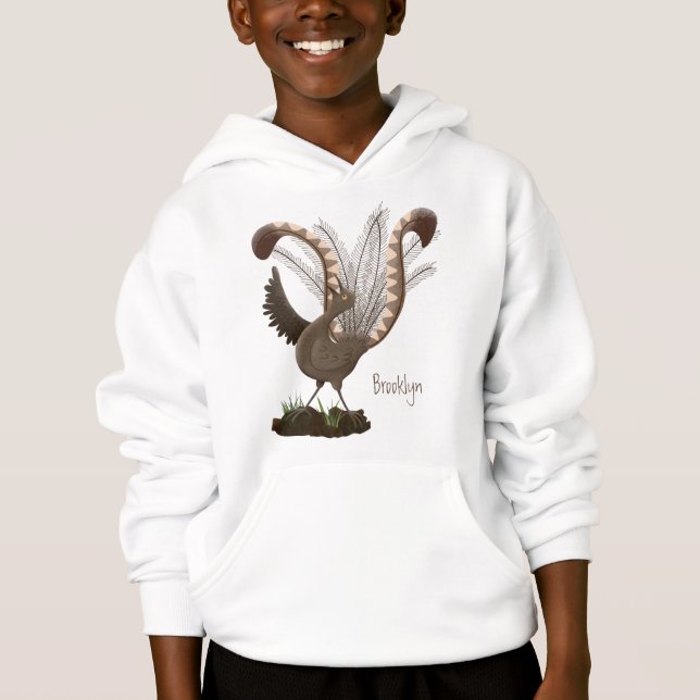Excelente ilustracion de personalizado de lyrebird (Anverso)