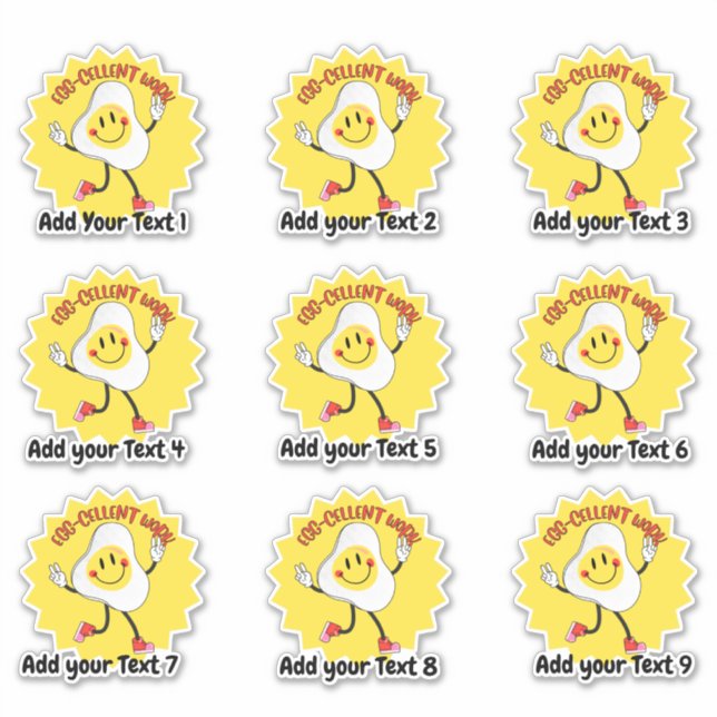 Excelente Pegatina de recompensa de profesores de  (Anverso)