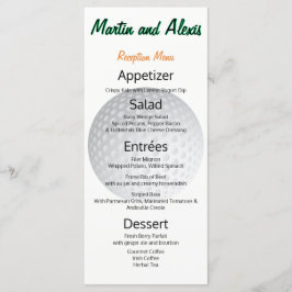 Excelente recepción Fabuloso menú de golf de bolas