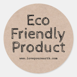 Excelentes etiquetas de productos ecológicos Kraft