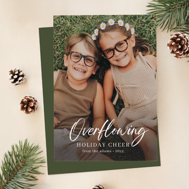 Excesiva tarjeta de Navidades fotográficos navideñ (Subido por el creador)