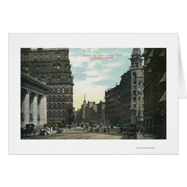 Exchange Street View of State Street (Anverso (Horizontal))