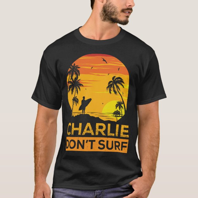Exclusiva camiseta de Charlie Don't Surf (Anverso)