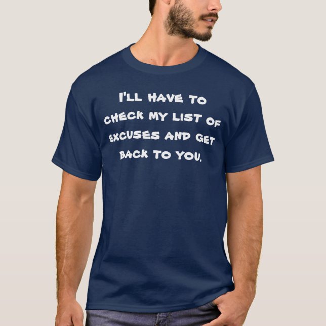 Excusa camiseta (Anverso)