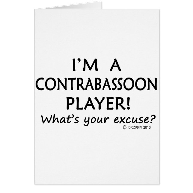 Excusa del jugador de contrabassoon (Frente)