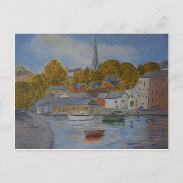 Exeter Quay con postales de barcos (Anverso)